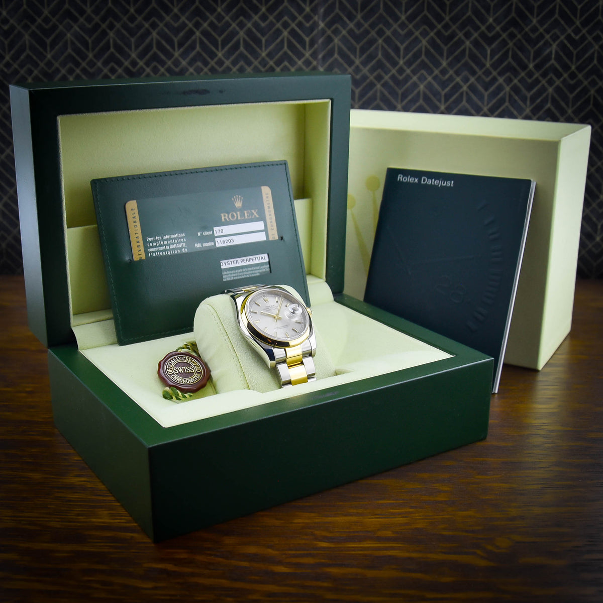 Datejust 116203 - Silver Baton Dial - 2008