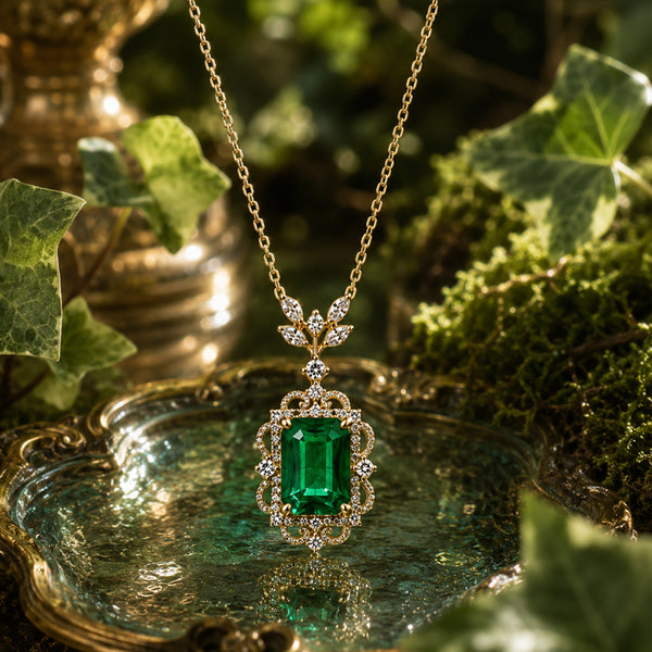 May Birthstone Necklace Pendants