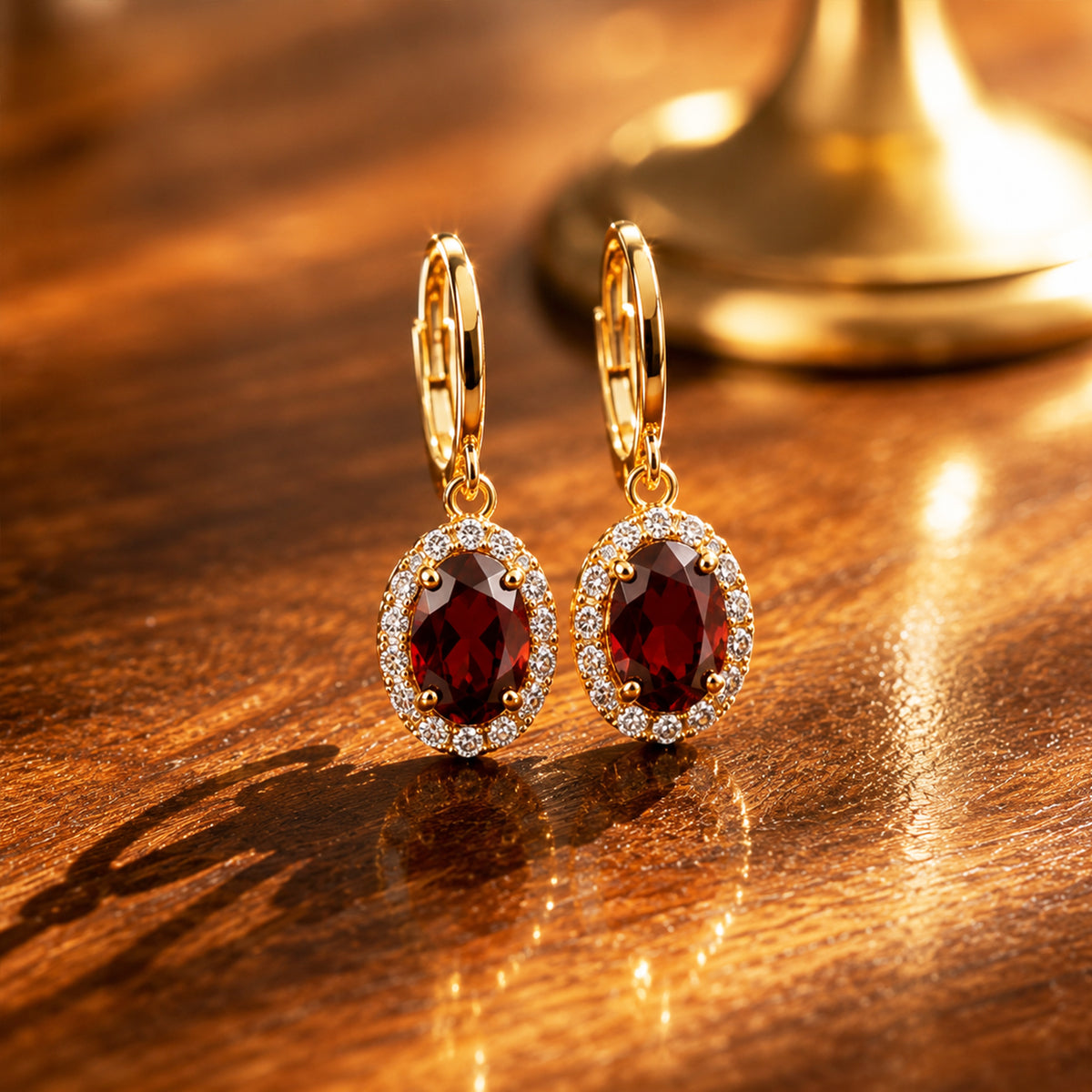 January Birthstone Earrings