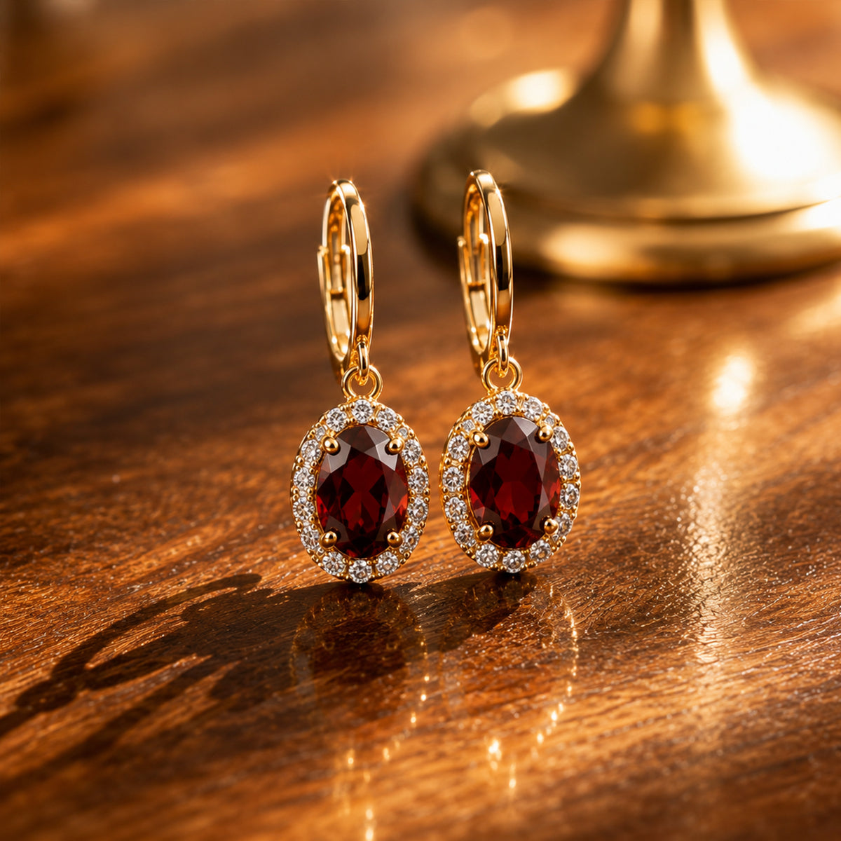 January Birthstone Earrings
