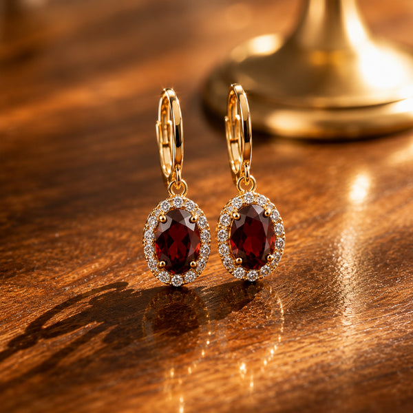 January Birthstone Earrings
