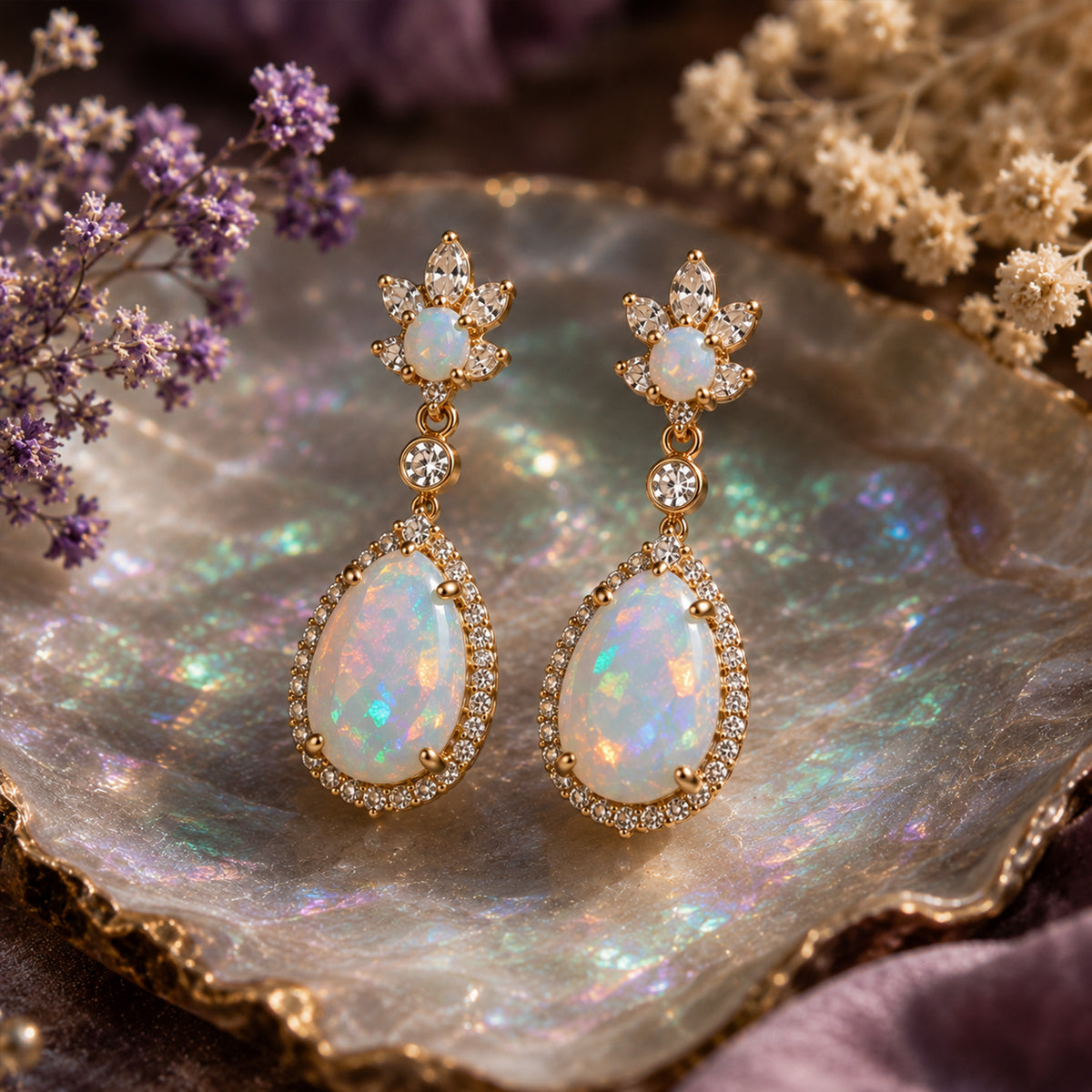 October Birthstone Earrings