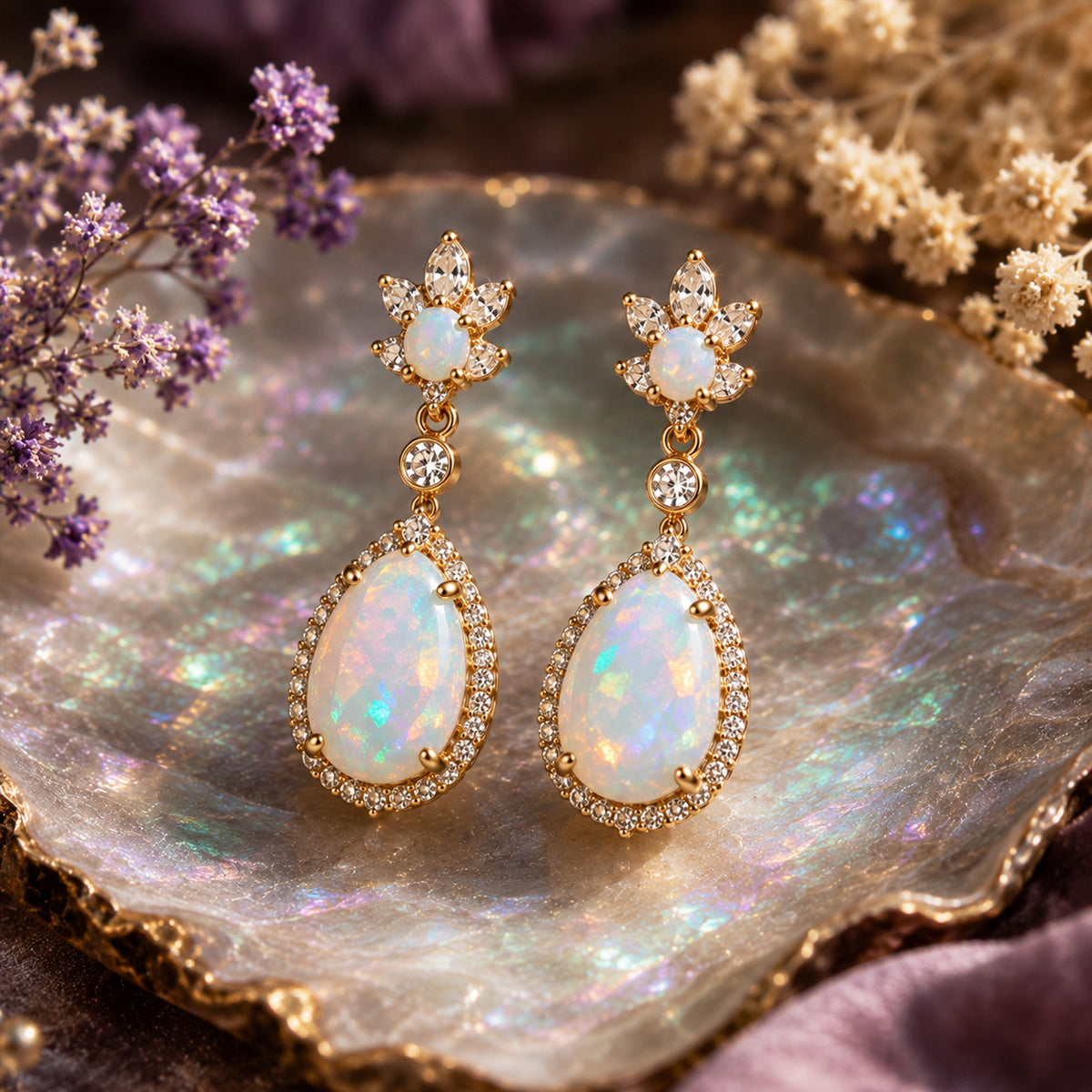 October Birthstone Earrings