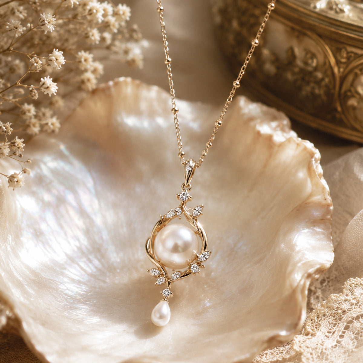 June Birthstone Necklace Pendants