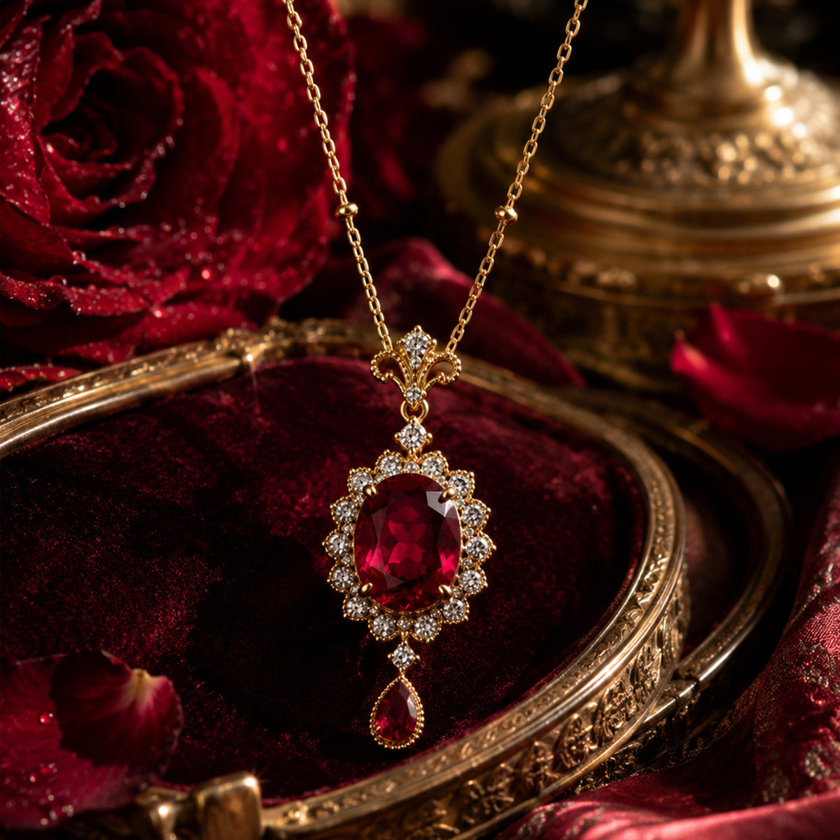 July Birthstone Necklace Pendants