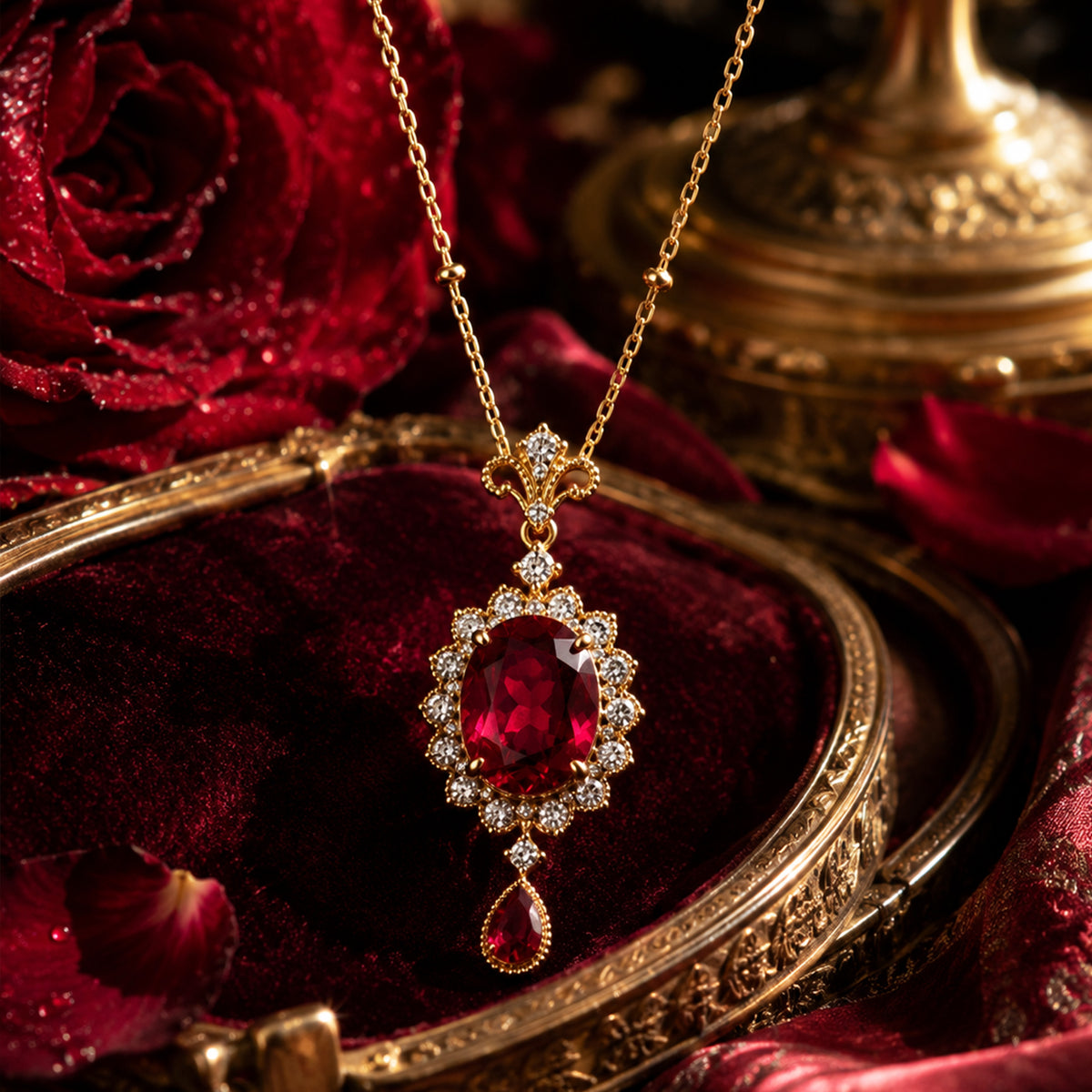 July Birthstone Necklace Pendants