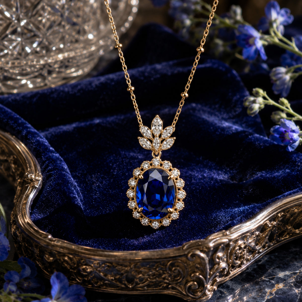 September Birthstone Necklace Pendants
