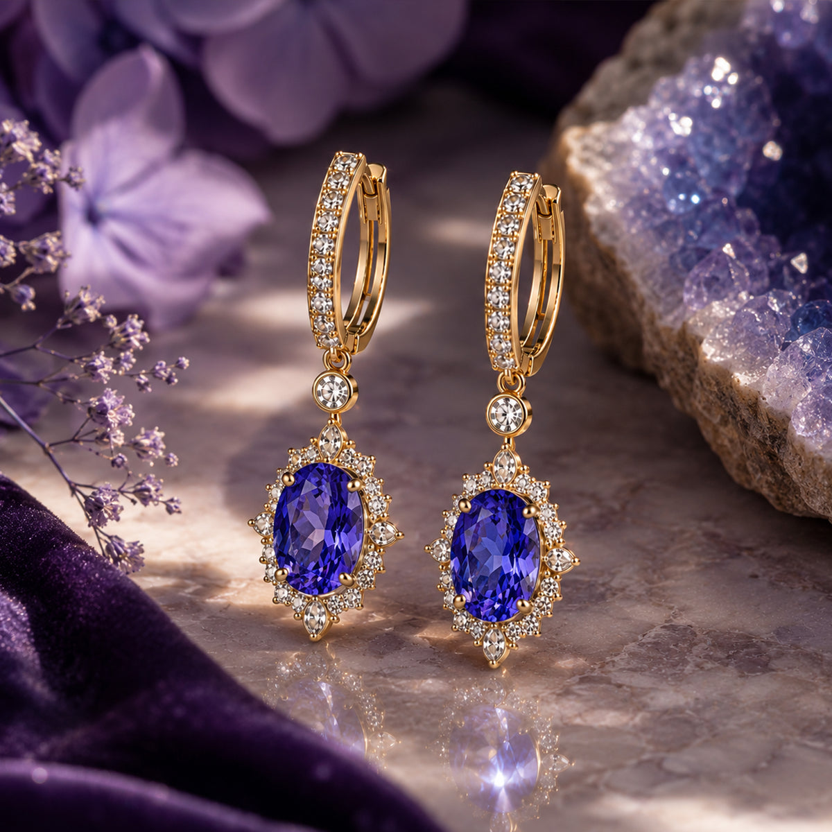 December Birthstone Earrings