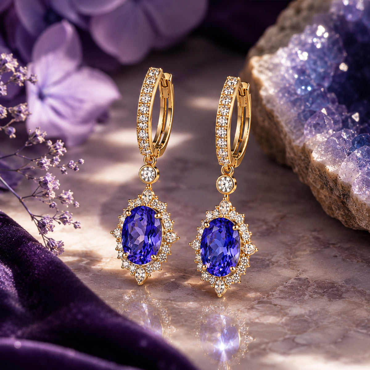 December Birthstone Earrings