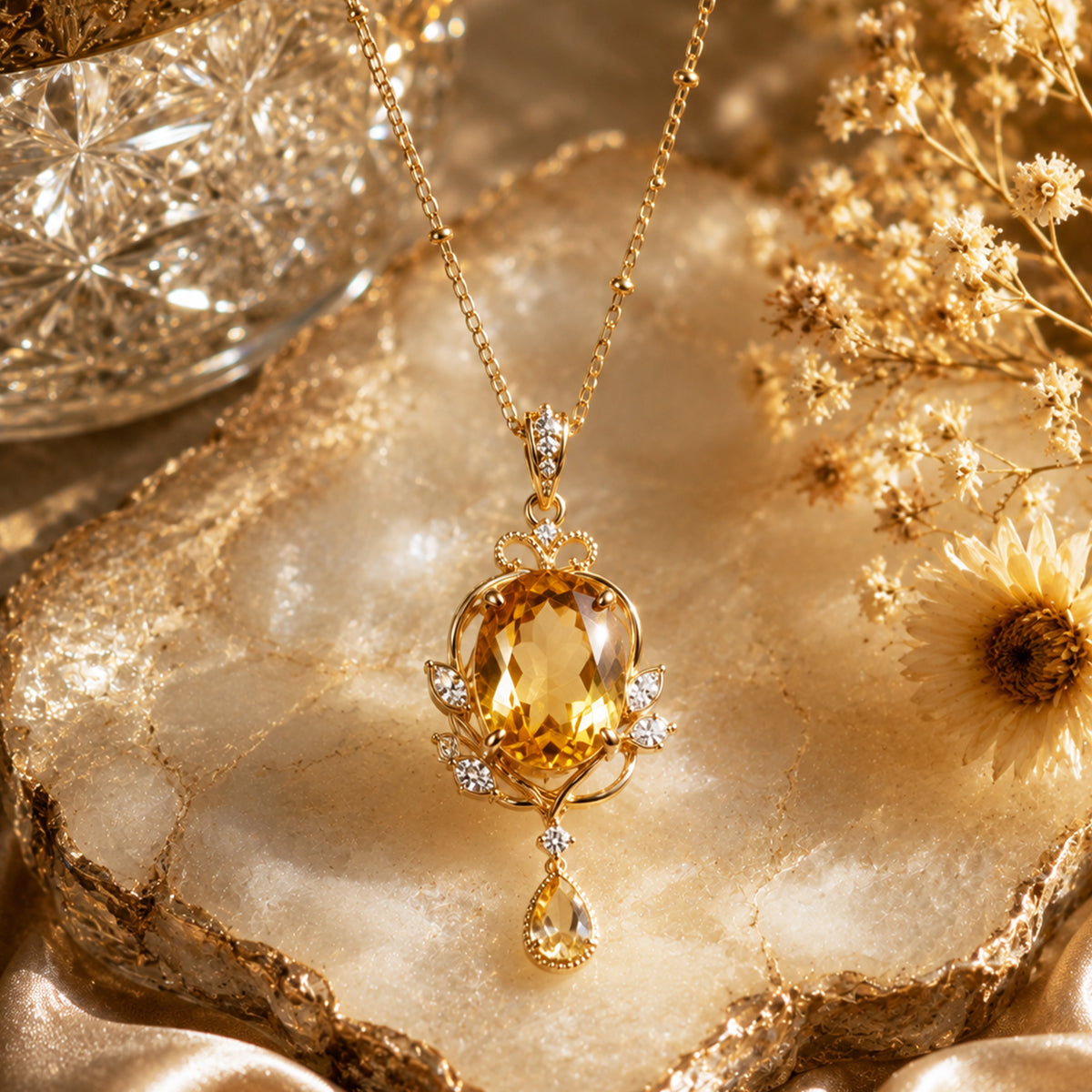 November Birthstone Necklace Pendants