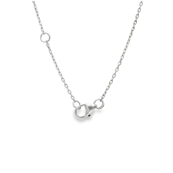 Lab Grown Diamond and Lab Grown Emerald Clover Pendant