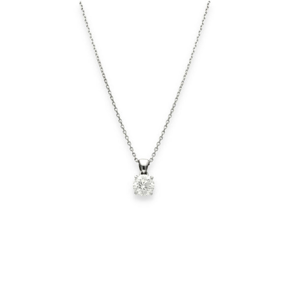 18ct White Gold Diamond Dot Pendant & Necklace - 16/18" - 1.67ct