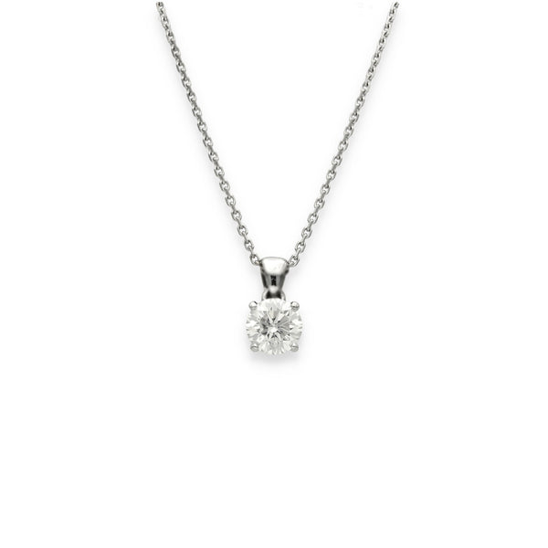 18ct White Gold Diamond Dot Pendant & Necklace - 16/18" - 1.67ct