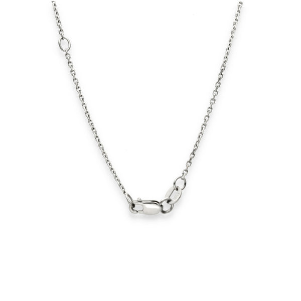 18ct White Gold Diamond Dot Pendant & Necklace - 16/18" - 1.67ct