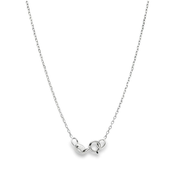 18ct White Gold Diamond Cross Pendant & Necklace - 18" - 0.88ct