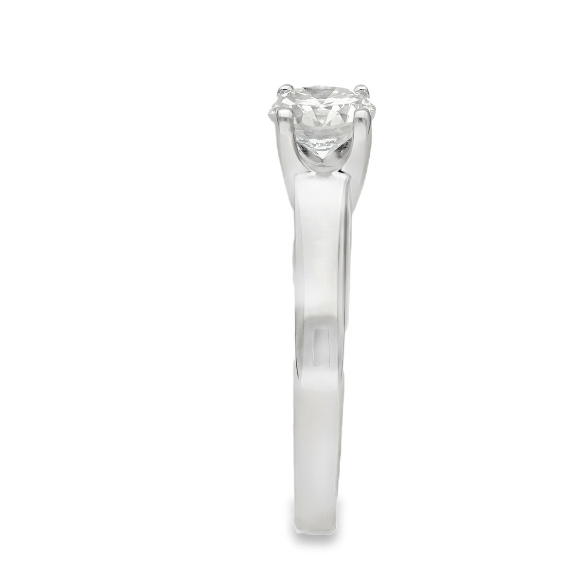 18ct White Gold Diamond Solitaire Engagement Ring - Size H½ - 0.60ct