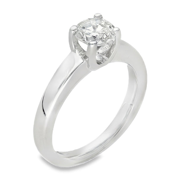 18ct White Gold Diamond Solitaire Engagement Ring - Size H½ - 0.60ct