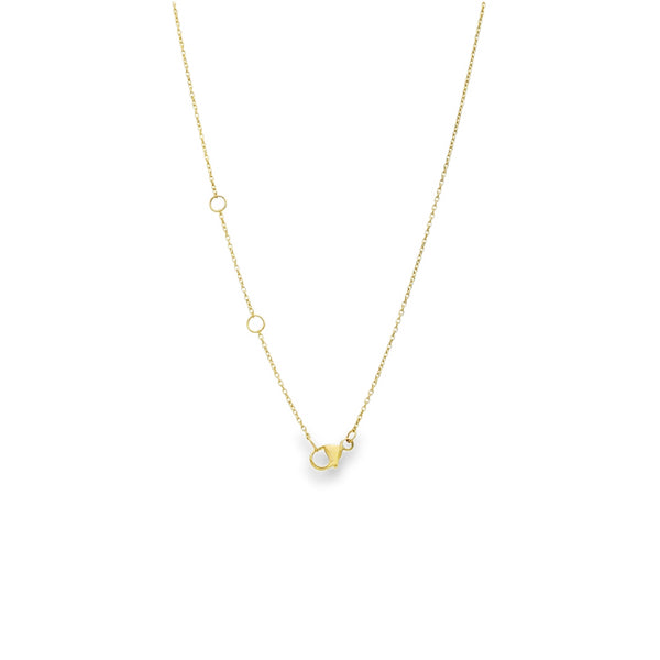 Lab Grown 0.76ct Yellow Gold Certified Mixed-Cut Scatter Pendant & Necklace - D-F/VVS-VS