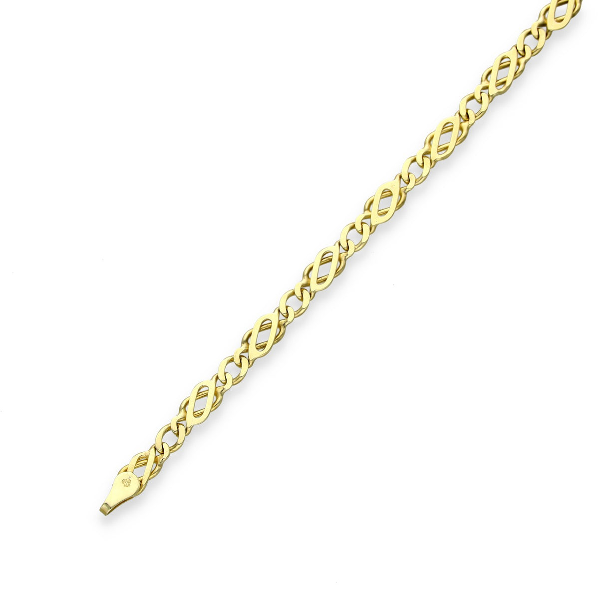 9ct Yellow Gold Celtic Link Bracelet - 7" - 3.8g