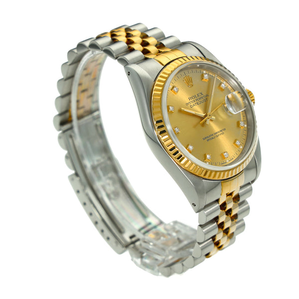 Datejust 16233 - Champagne Diamond Dial - 1990