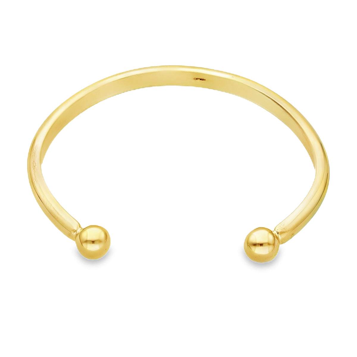 9ct Yellow Gold Torque Bangle - 19.5cm - 37.9g