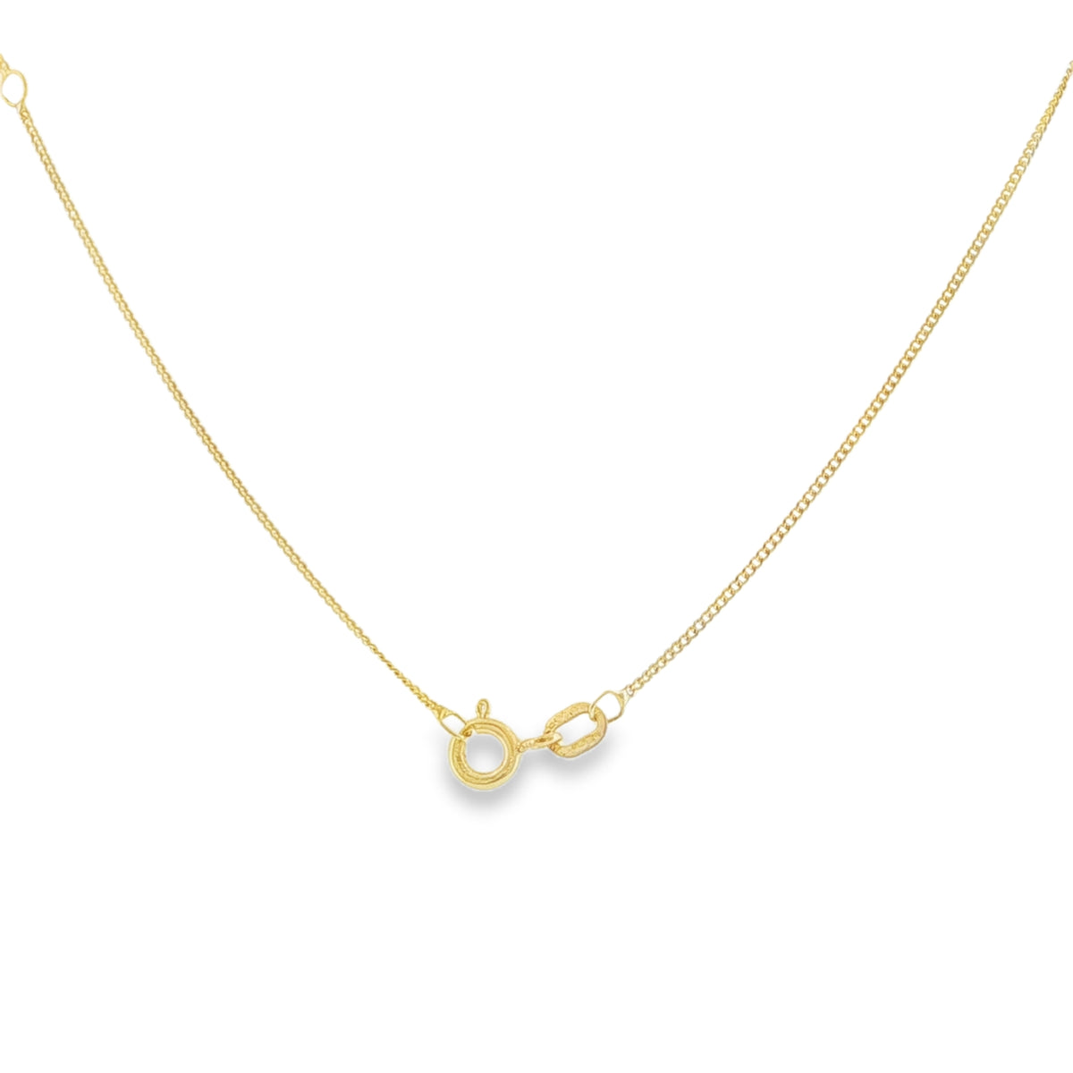 9ct Yellow Gold St Christopher Pendant & Chain - 23"- 2.1g