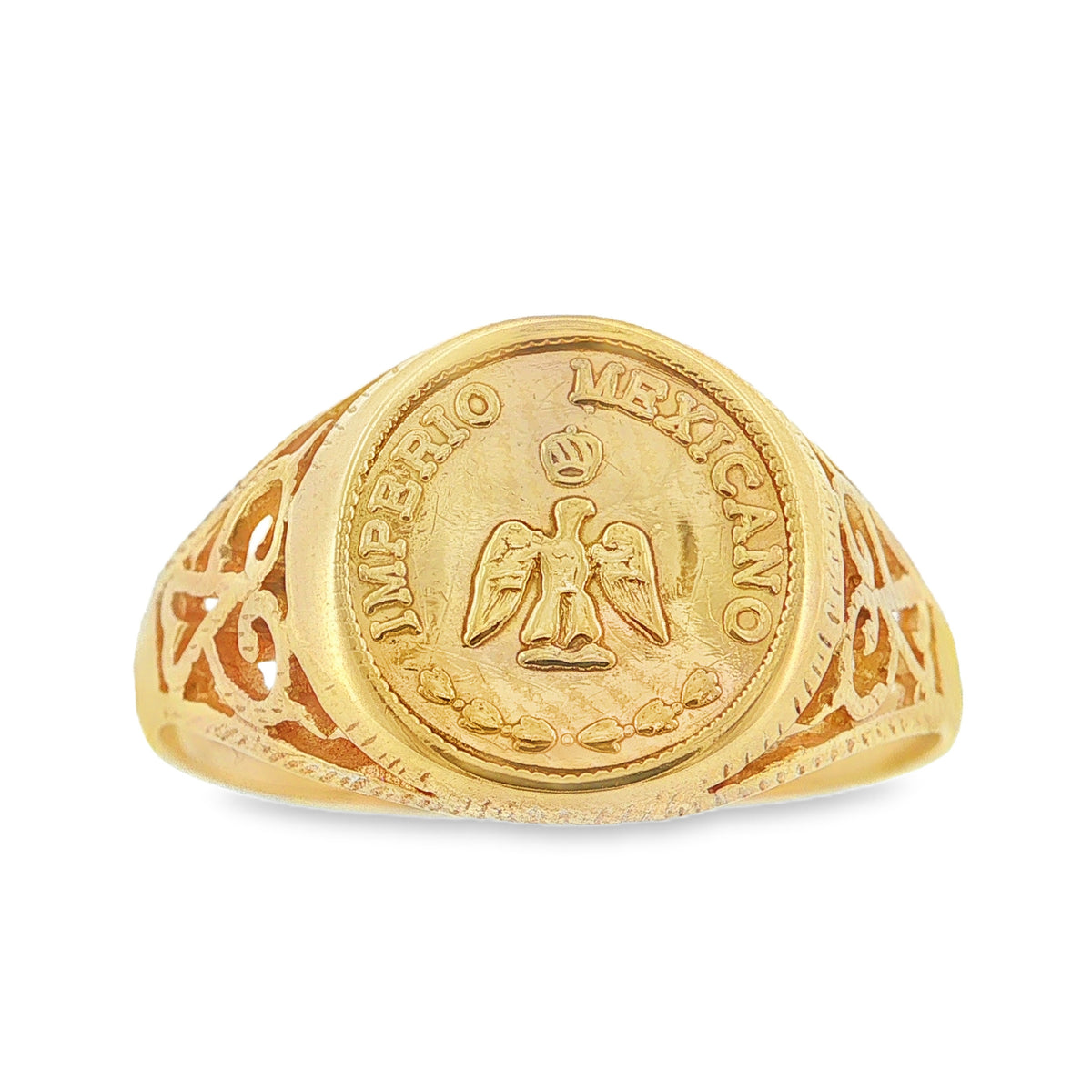 9ct Yellow Gold Pessos Ring 2.4g