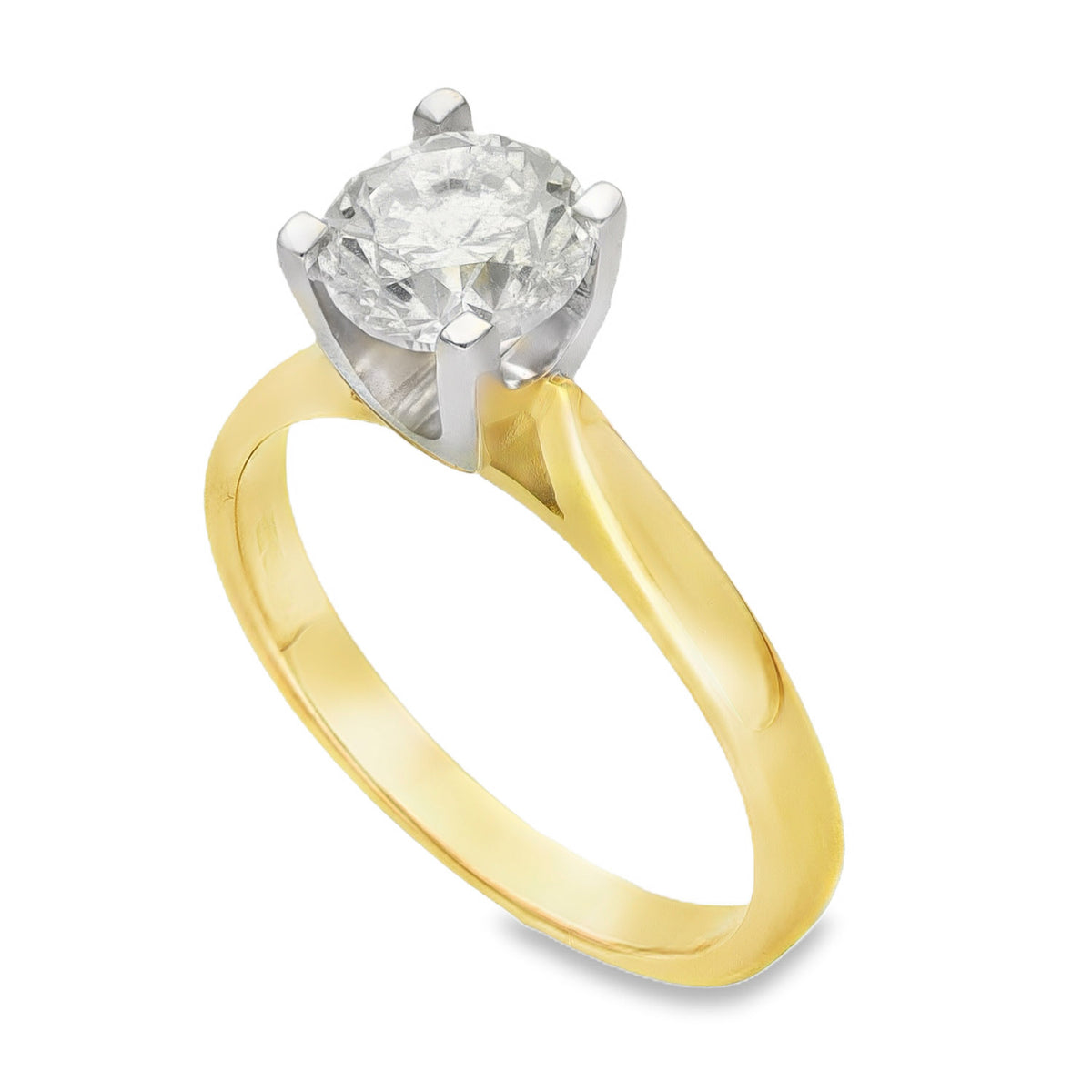 18ct Yellow Gold Diamond Solitaire Engagement Ring - 1.50ct