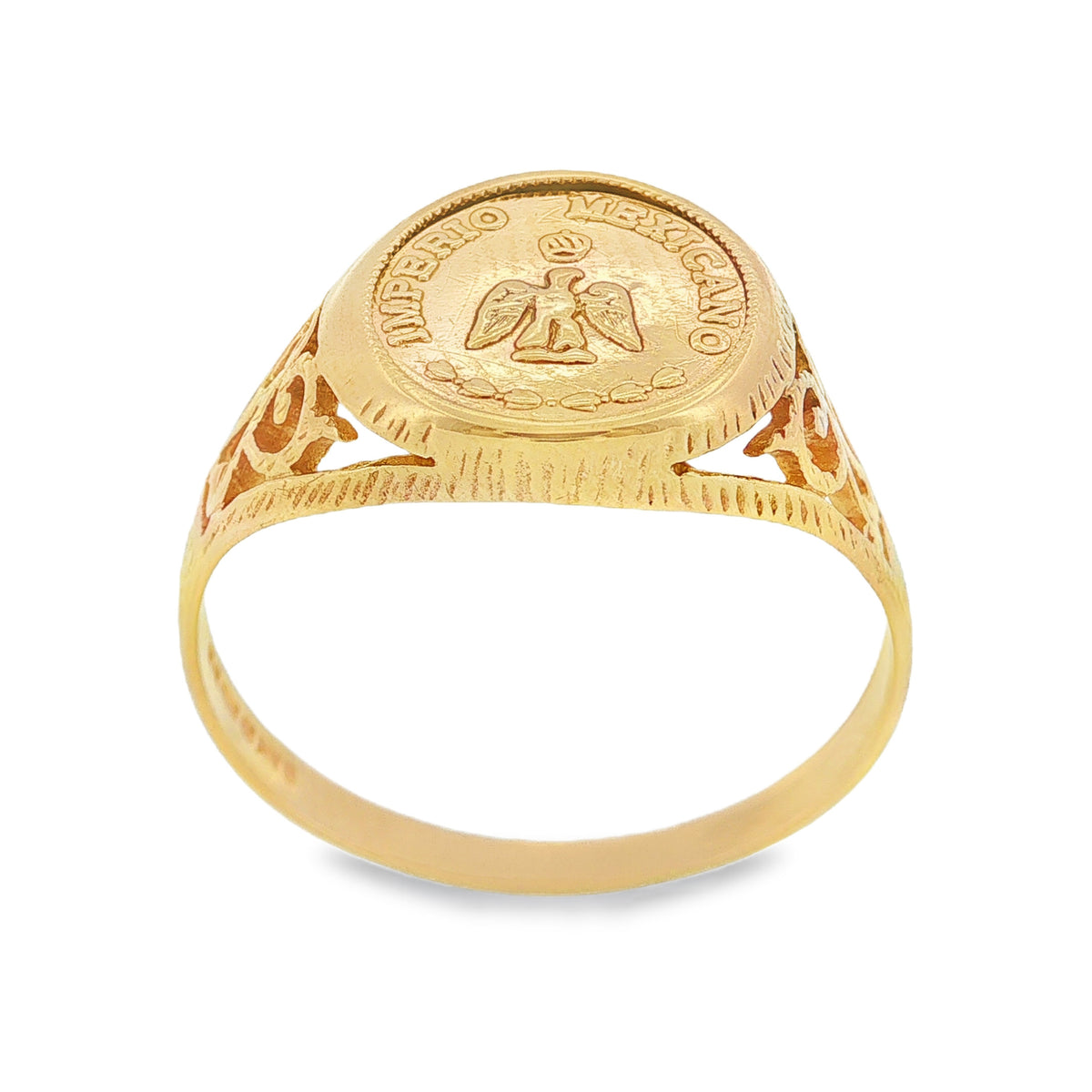 9ct Yellow Gold Pessos Ring 2.4g