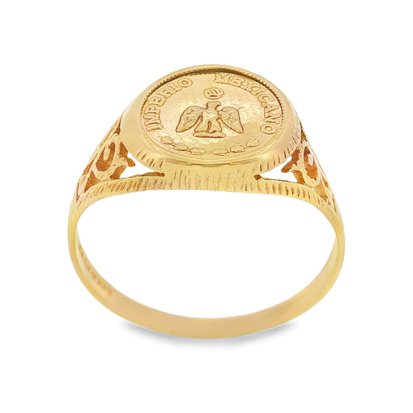 9ct Yellow Gold Pessos Ring 2.4g