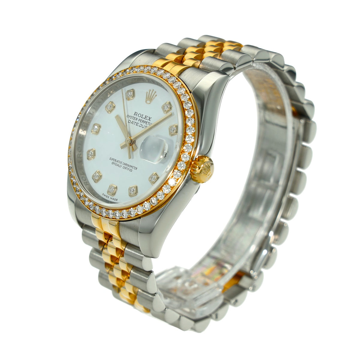 Datejust 116243 - White Diamond Dial - Diamond Set Bezel - 2019
