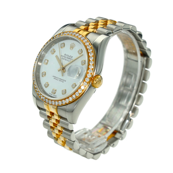 Datejust 116243 - White Diamond Dial - Diamond Set Bezel - 2019