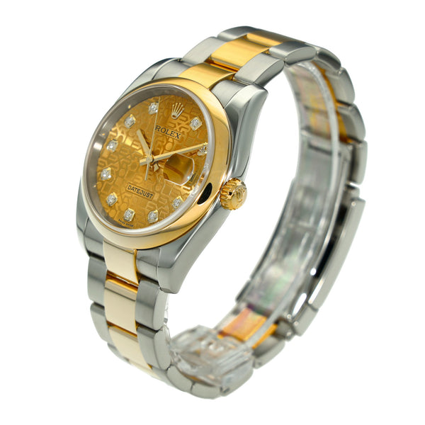 Datejust 116203 - Champagne Diamond Dial - 2004