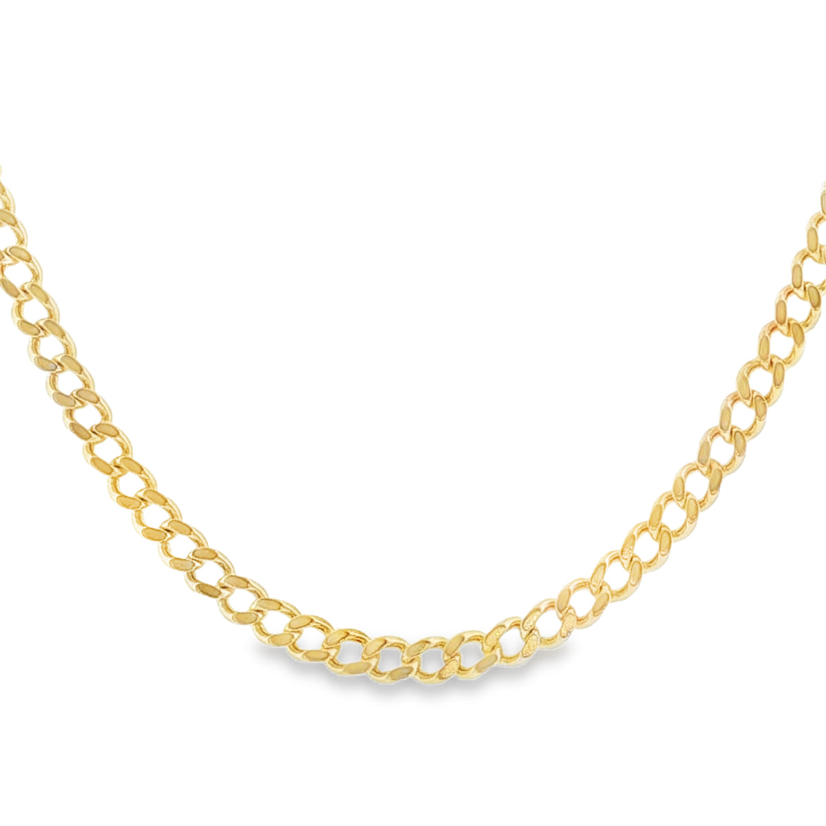 9ct Yellow Gold Curb Chain - 22" - 14.3g
