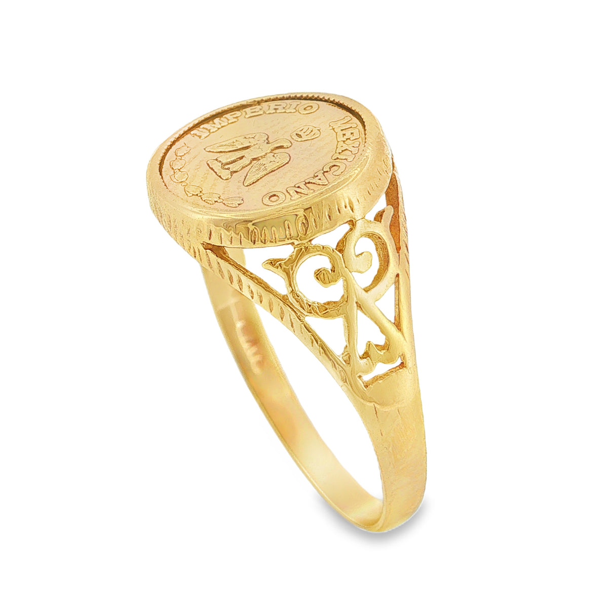 9ct Yellow Gold Pessos Ring 2.4g