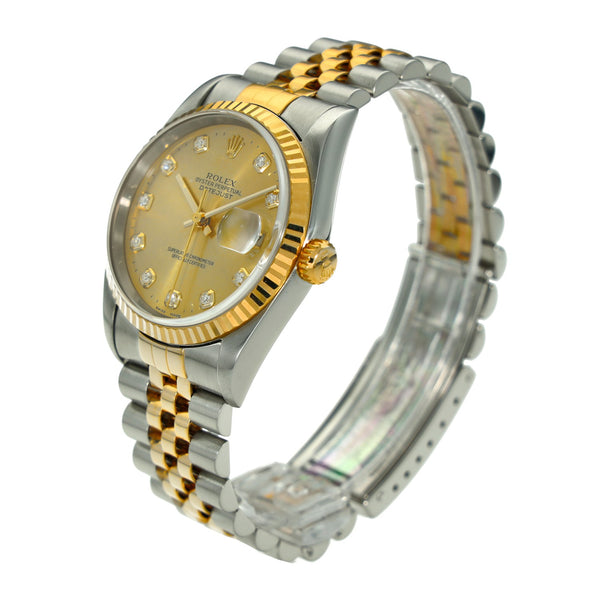 Datejust 16233 - Champagne Diamond Dial - 1997