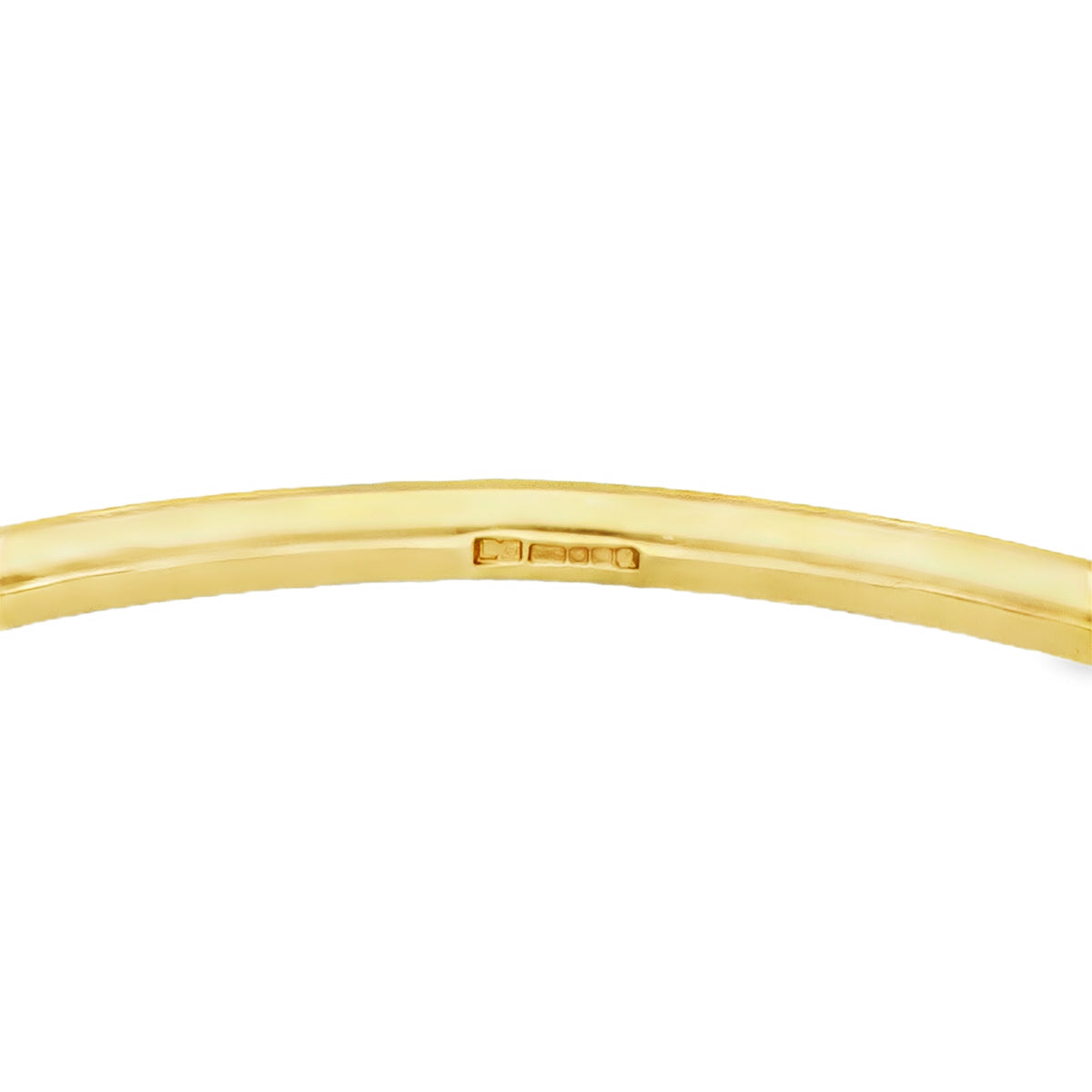 9ct Yellow Gold Cubic Zirconia Torque Bangle - 20cm - 24.2g