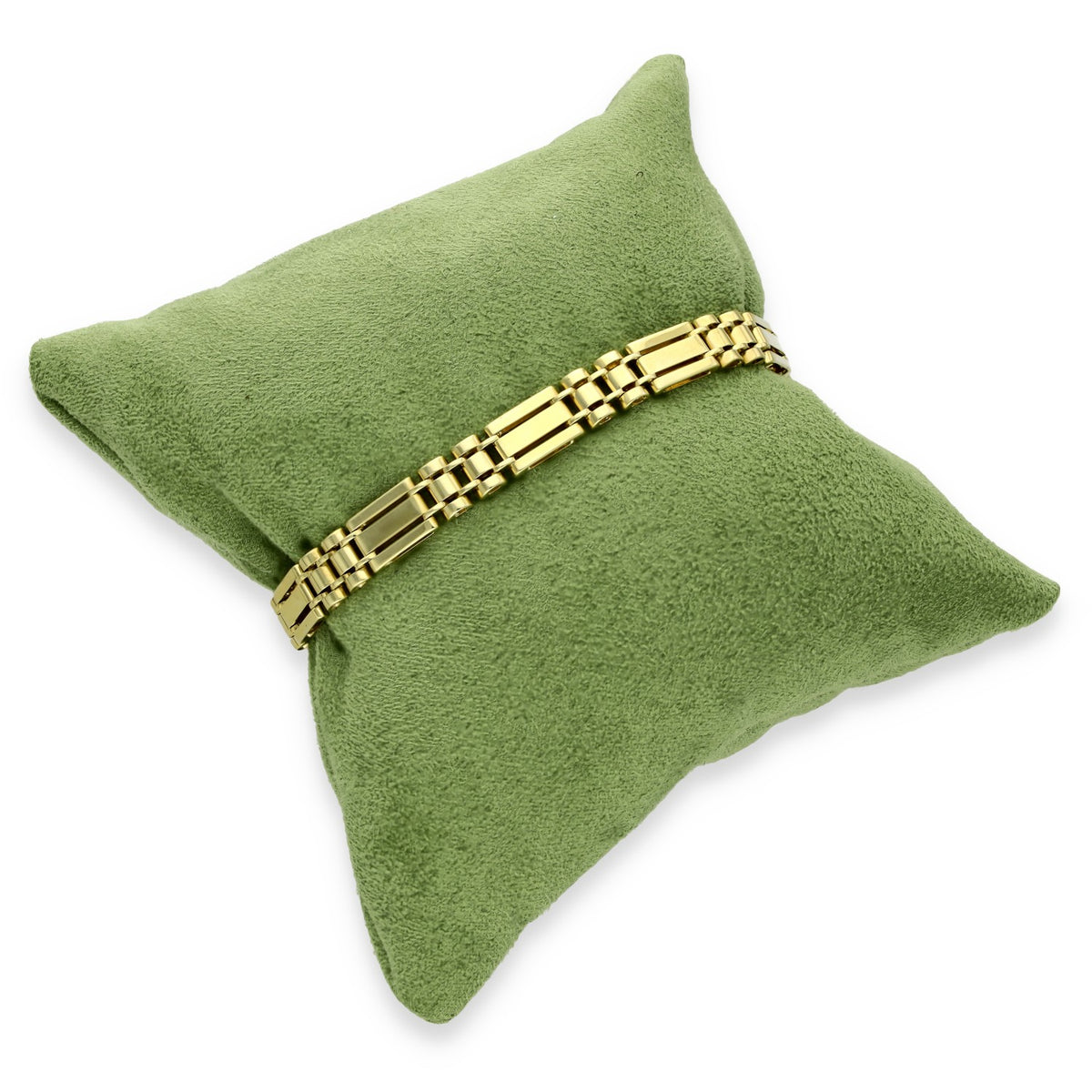9ct Yellow Gold Bar-Link Bracelet - 7.5" - 14.2g