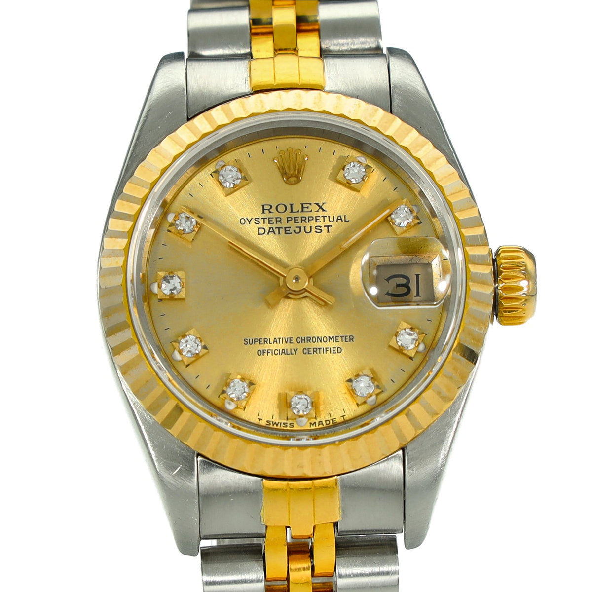 Lady-Datejust 69173 – Champagne Diamond Dial – 1992