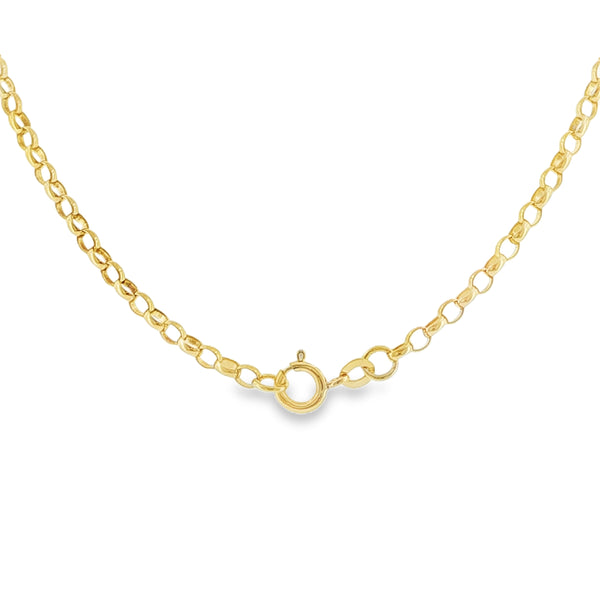 9ct 19"Oval Belcher Chain(A5606042)
