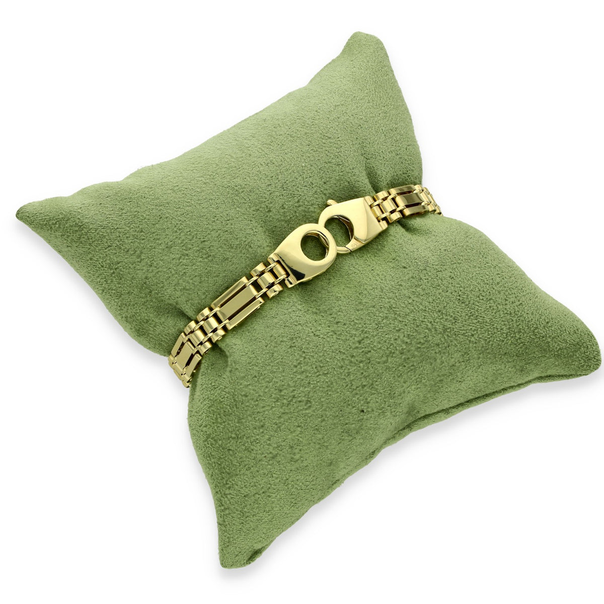 9ct Yellow Gold Bar-Link Bracelet - 7.5" - 14.2g