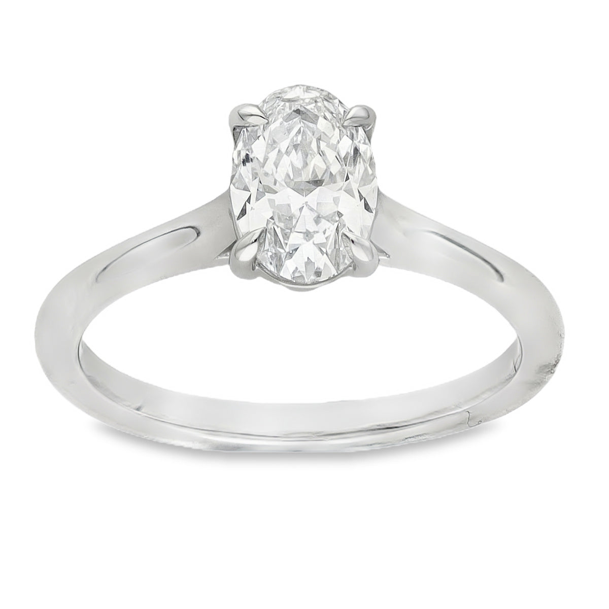 LAB 1.02CT D VS1 OVAL PLATINUM SOLITAIRE