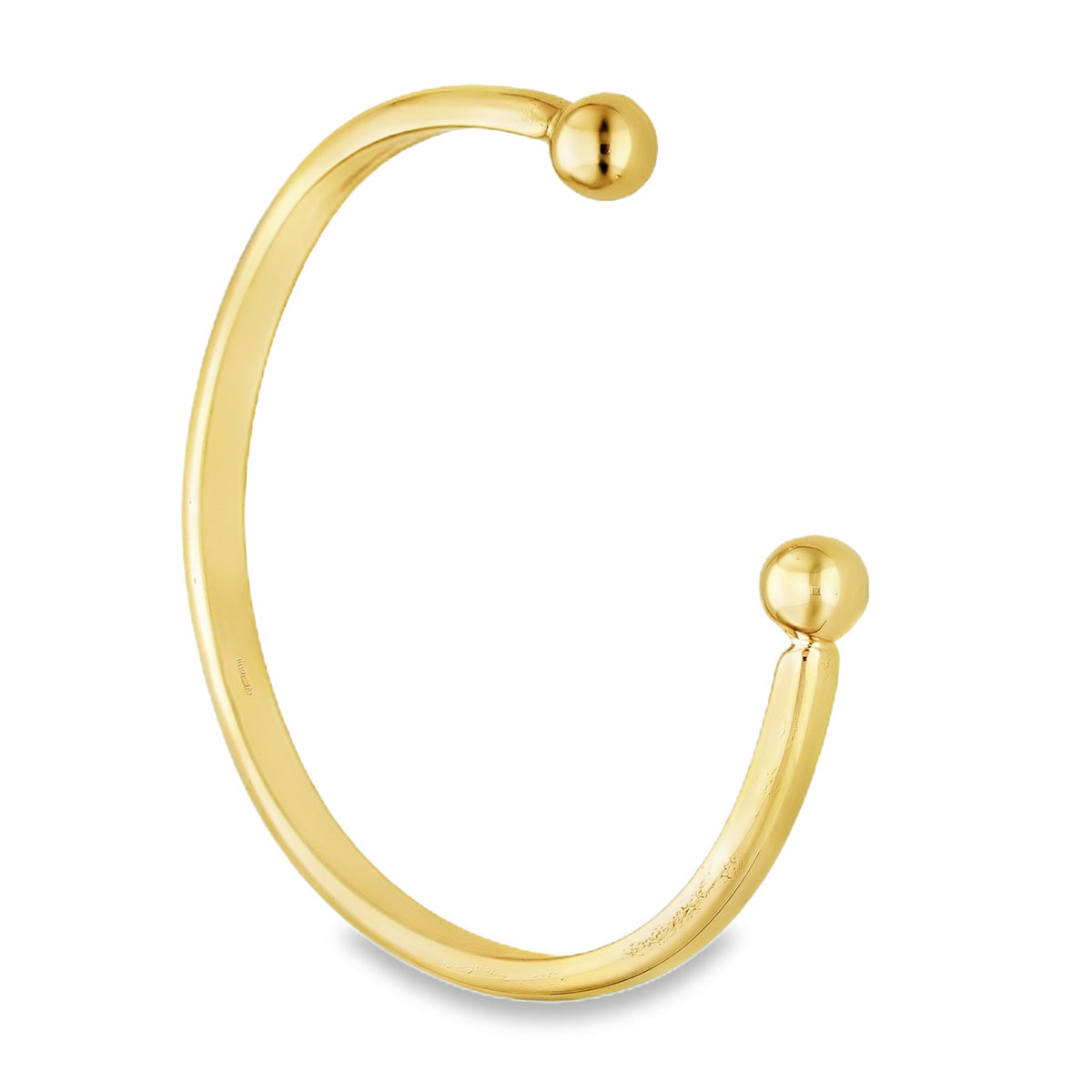 9ct Yellow Gold Torque Bangle - 19.5cm - 37.9g
