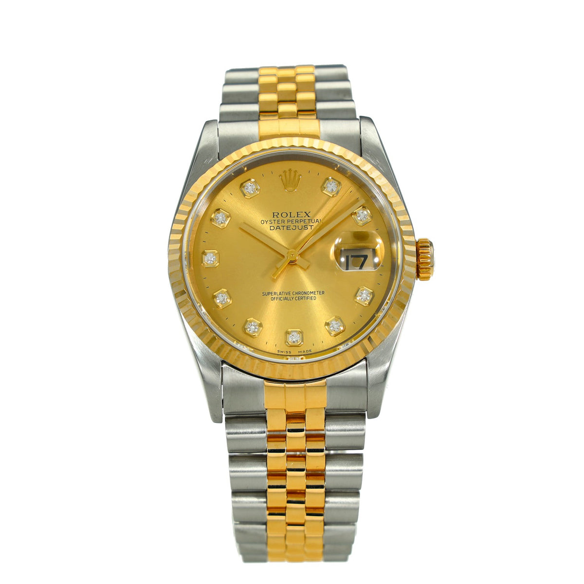 Datejust 16233 - Champagne Diamond Dial - 1997