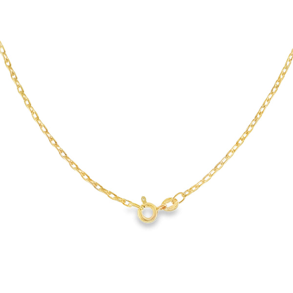 9ct Yellow Gold File Trace Chain - 20" - 3.9g