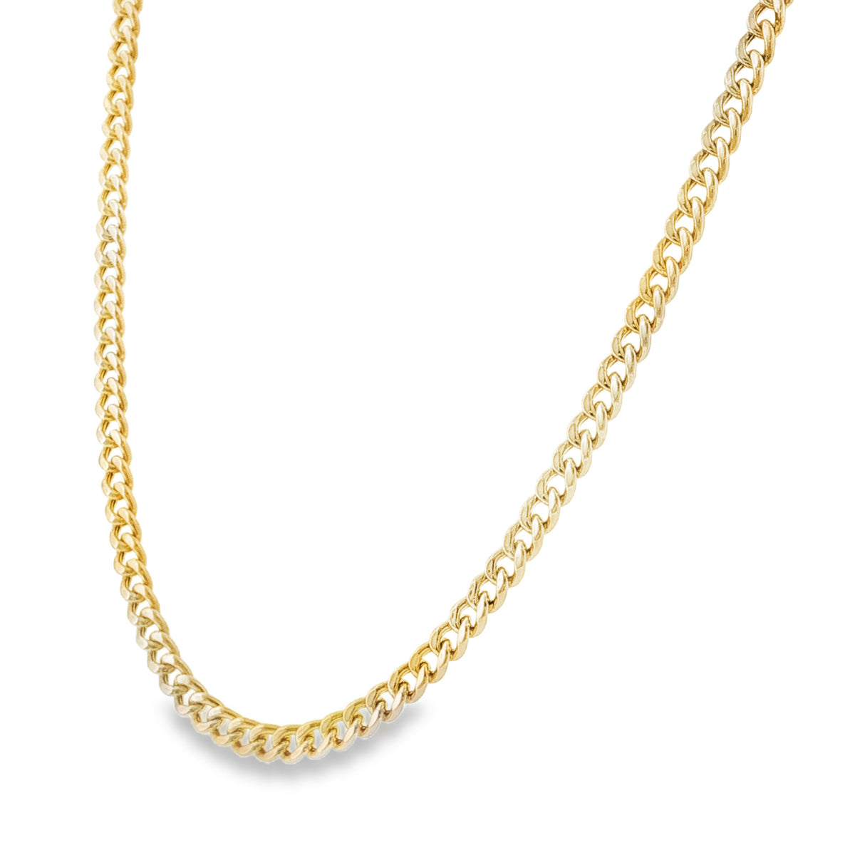9ct Yellow Gold Curb Chain - 24" - 17.8g