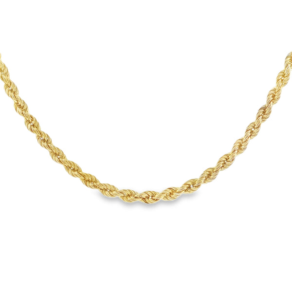 9ct 16"Hllw Rope Chain (A5606065)