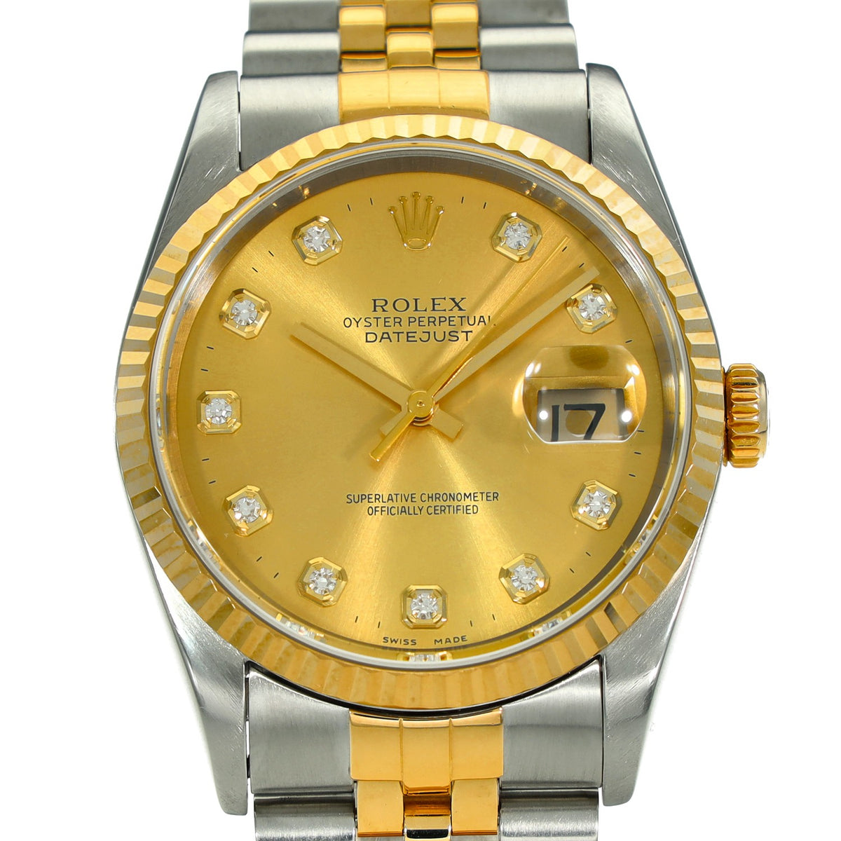 Datejust 16233 - Champagne Diamond Dial - 1997