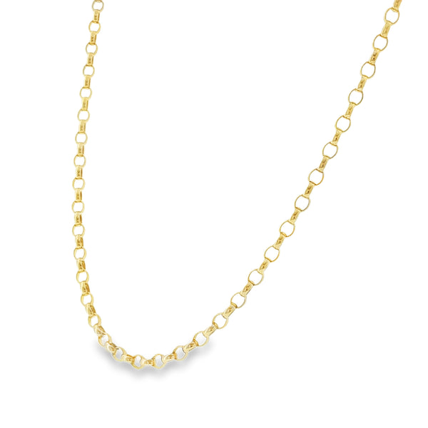9ct 19"Oval Belcher Chain(A5606042)