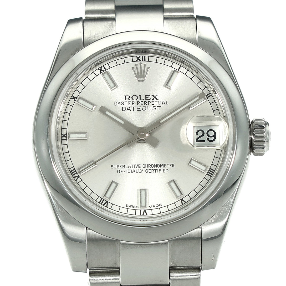 Datejust 31 178240 - Silver Baton Dial - 2015